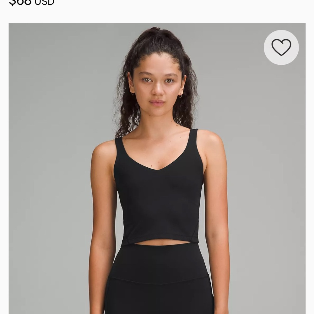 lululemon athletica Black Align Crop Top
